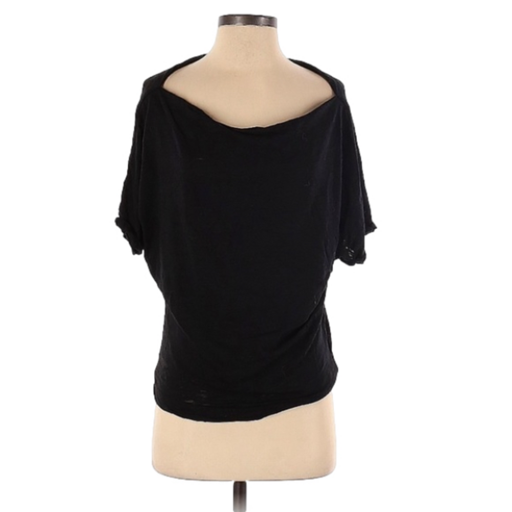 We the free/ free people dolman black burnout shirt X-small
